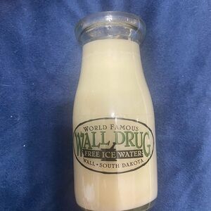 Wall Drug Milk Bottle Candle. Scent Buds & Berries. 5.5” tall
